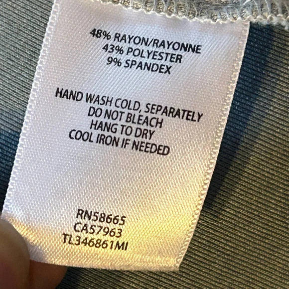 Leith gray asymmetrical zip up scuba jacket size S - Picture 9 of 11